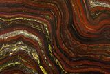 Polished Tiger Iron Stromatolite Slab - Billion Years #161885-1